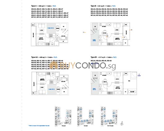 Guillemard Edge Condominium Floor Plan