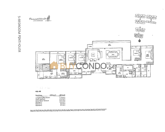 Clementiwoods Condominium Floor Plan