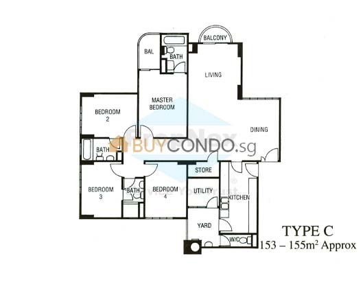 Dunearn Gardens Condominium Floor Plan