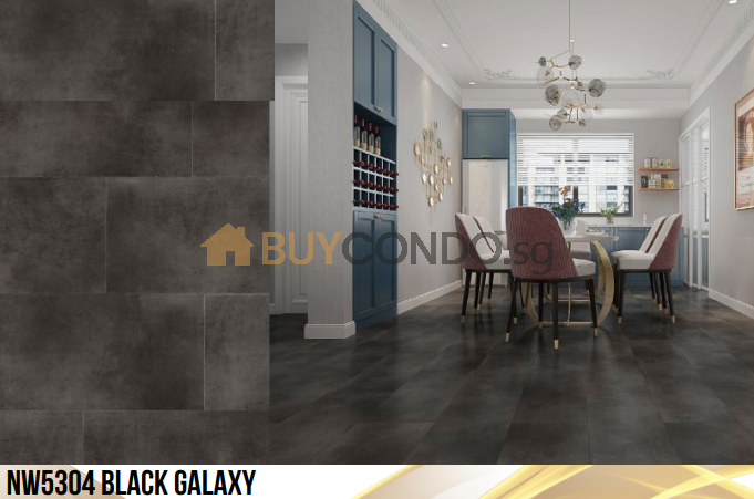 black galaxy vinyl floor